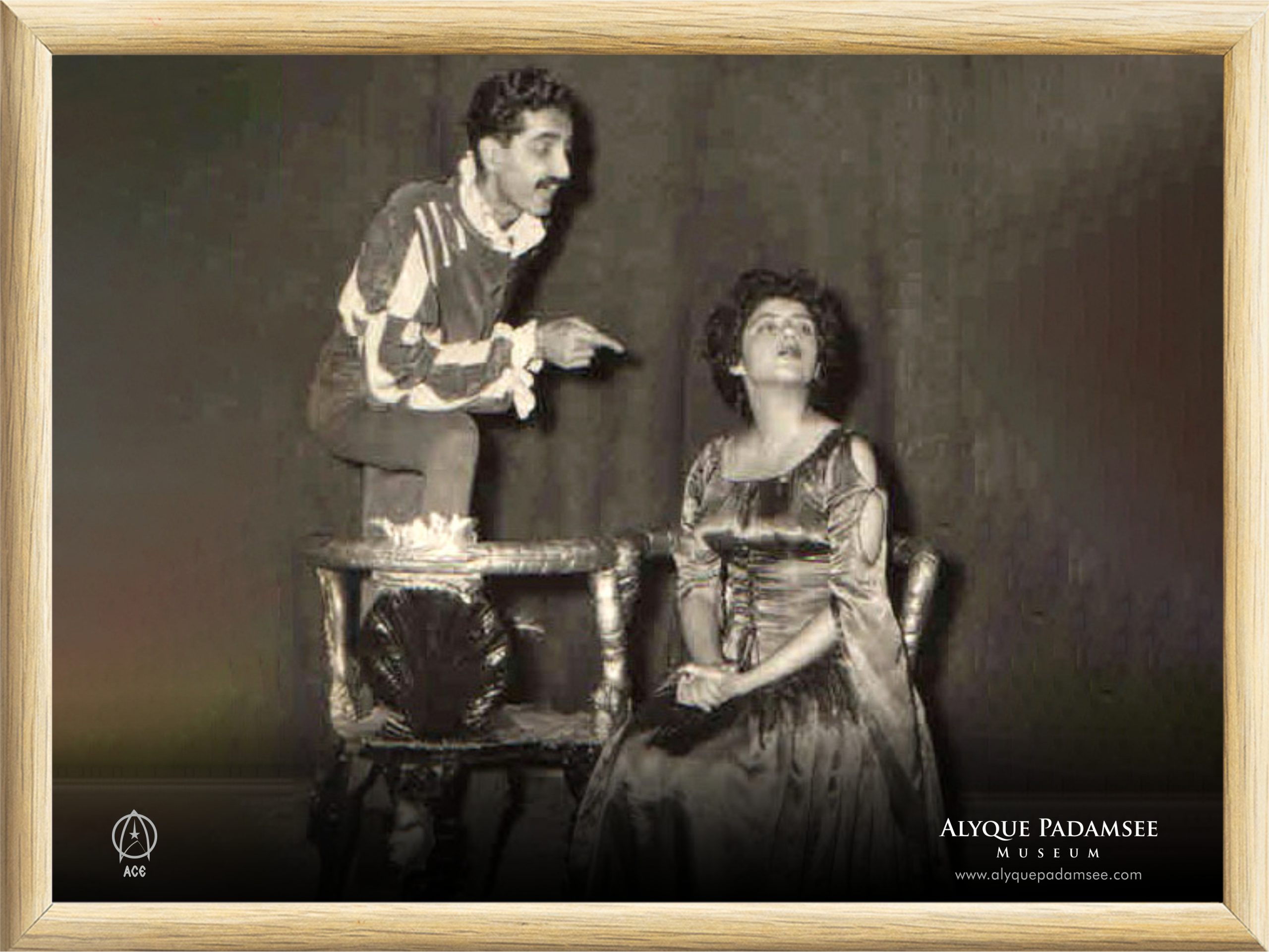 Petruchio pursuing the shrewd, Katherina.