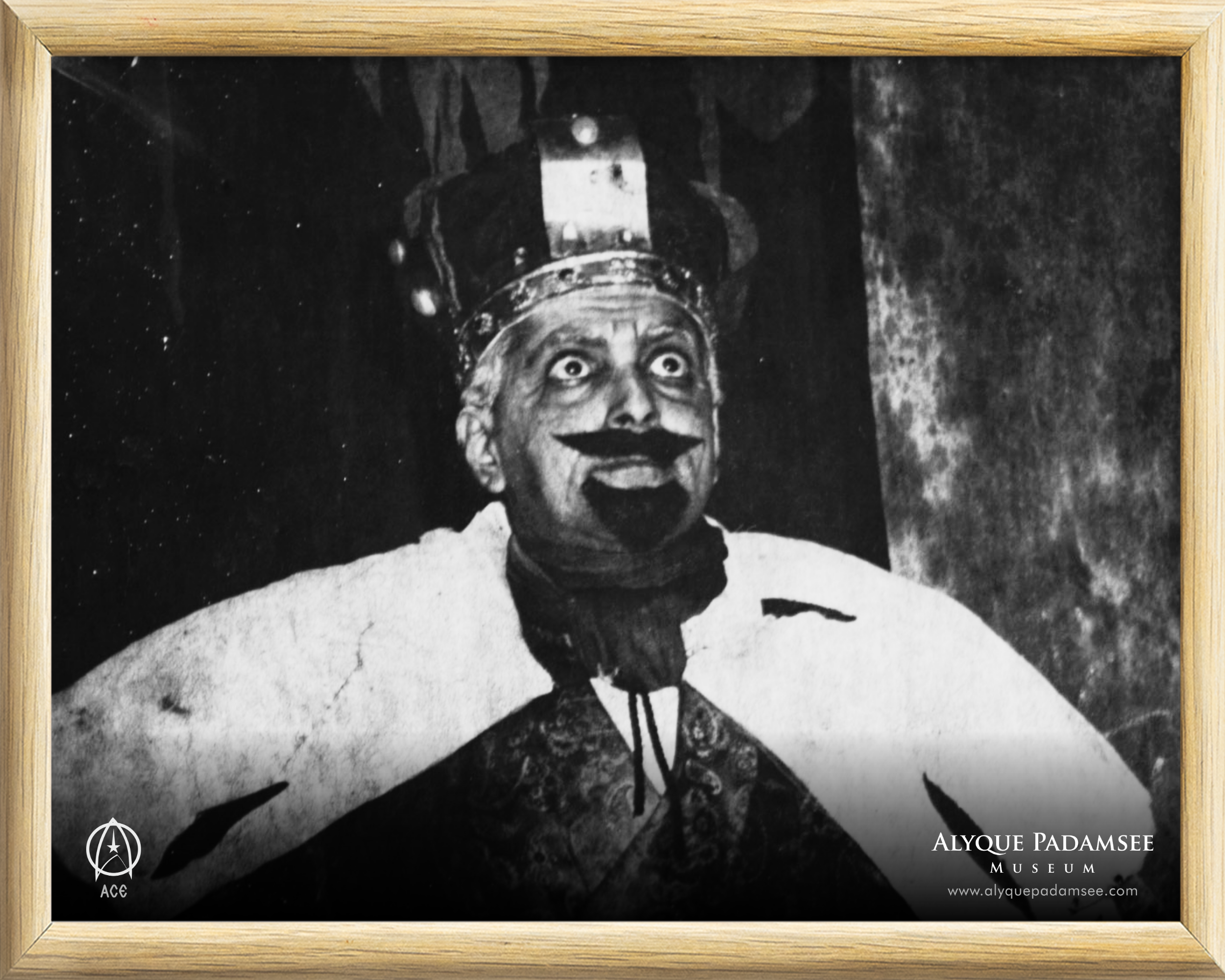 A royal character from Exit the King in full costume.